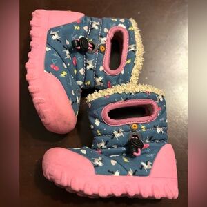 Baby Bogs Winter Boots for infant or toddler size 5 GUC